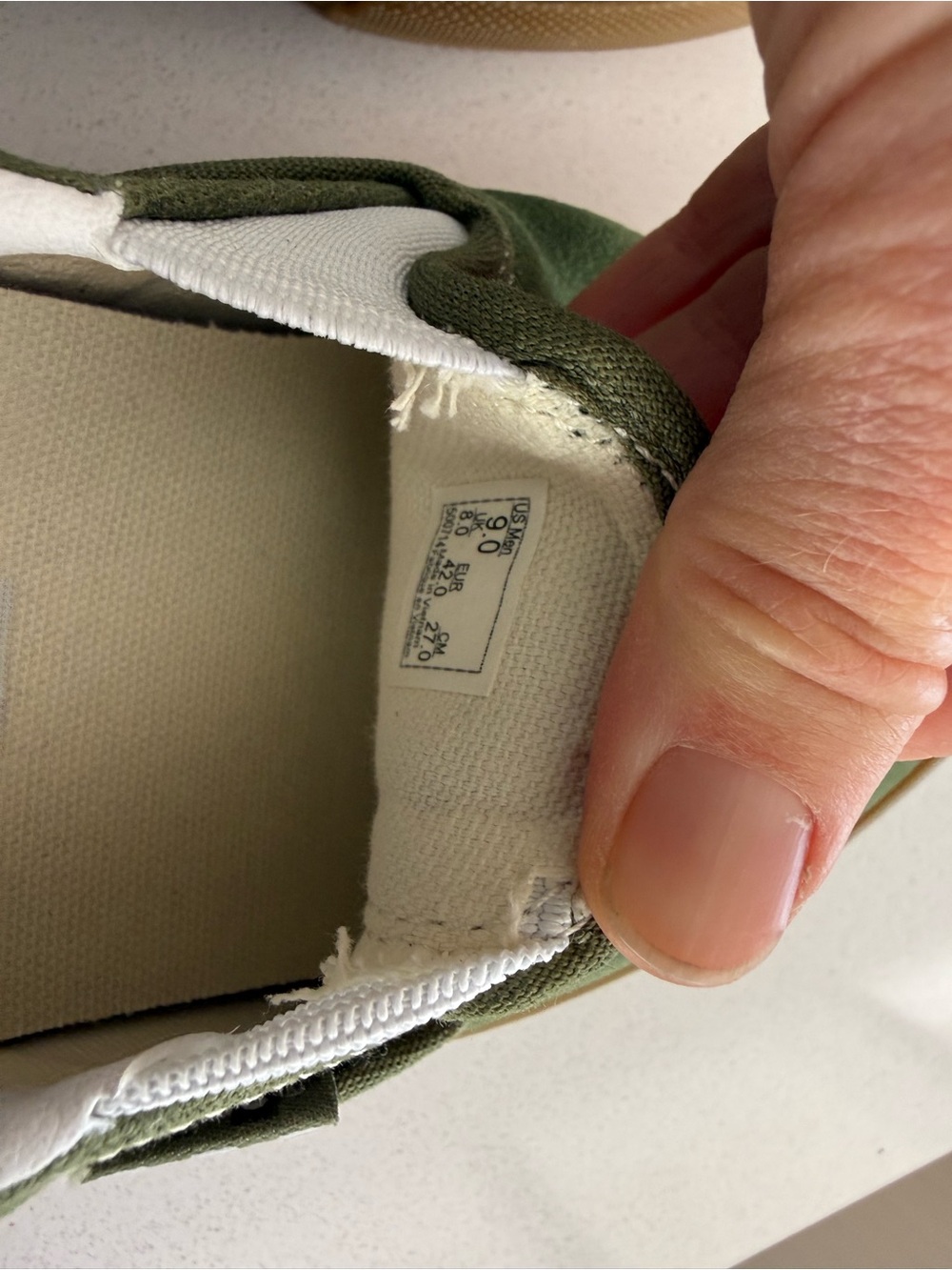 Green suede vans with rubber sole - Picture 5 of 5